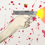 Illustration for a story on the Northern Illinois University shooting